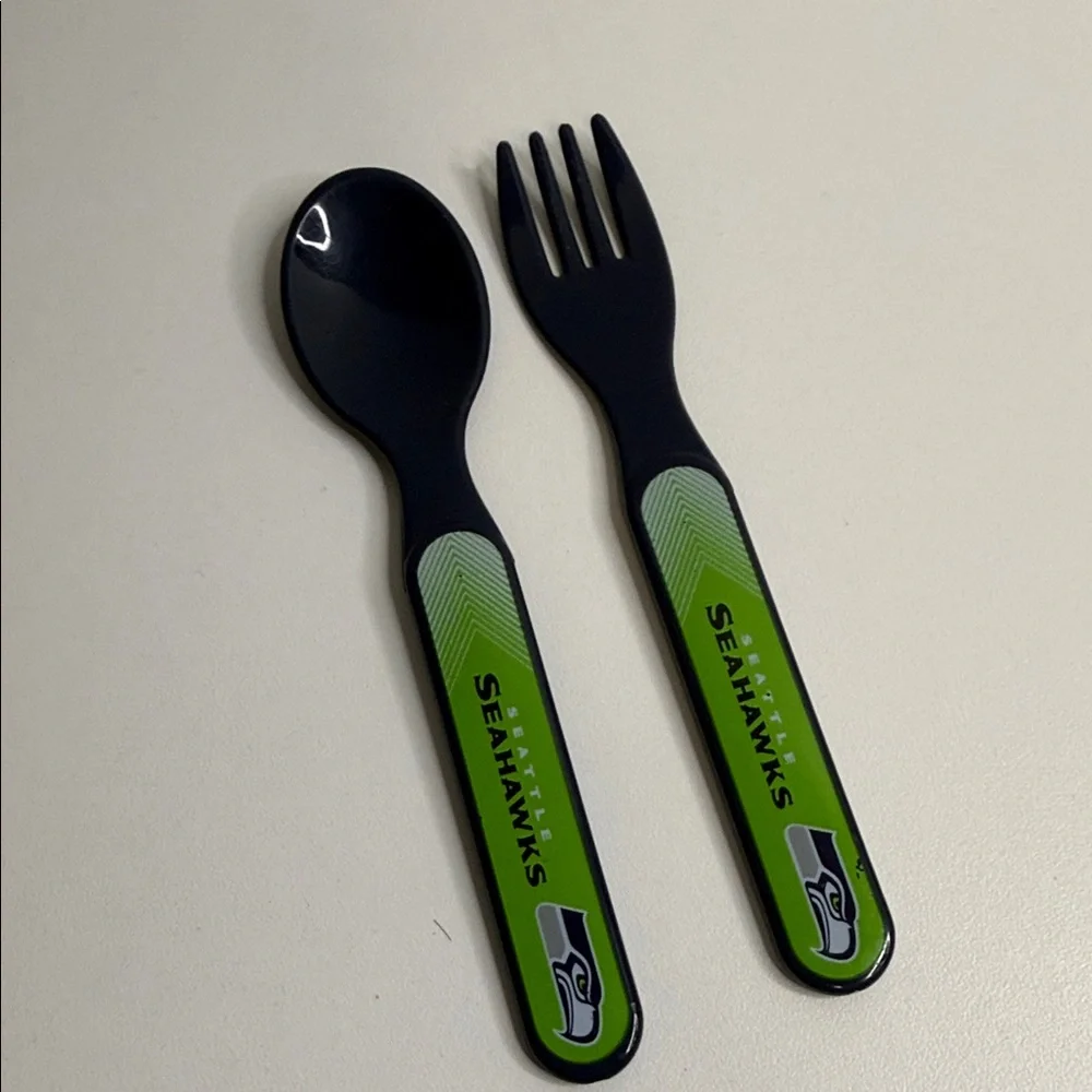 Seattle Seahawks Baby Spoon and Fork Set